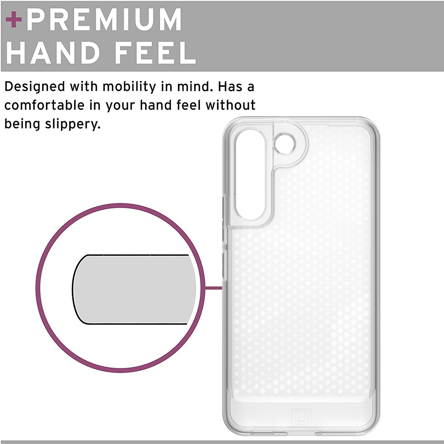 UAG [U] Lucent Case for Samsung Galaxy S22 Ultra - Ice (Barcode: 810070368913 ) - Forexengineer -Malaysia- 810070368913