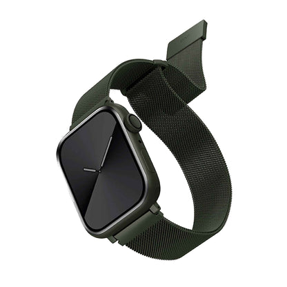 UNIQ Dante for Apple Watch Series 7 - SE - 6 - 5 - 4 - 3 - 2 - 1 ( 41mm - 40mm - 38mm ) - Green