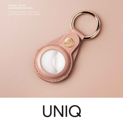 [RACKV2_CLEARANCE] UNIQ Domus Case for AirTag - Include 1 set front & back protective films - Brown (Barcode: 8886463677360 )