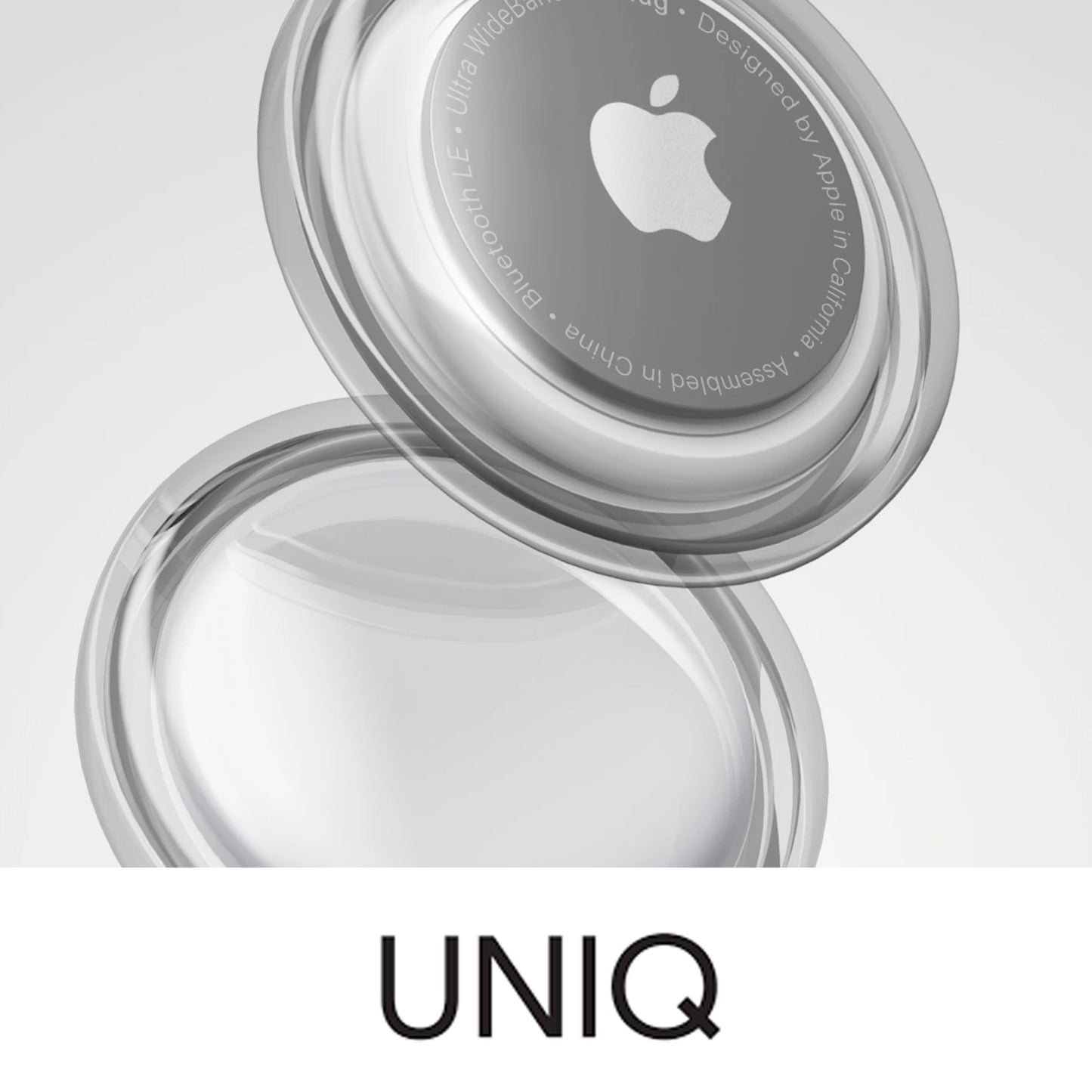 UNIQ Glase Case for AirTag - Clear Protective Case in True Clarity - Clear (Barcode: 8886463677445 )