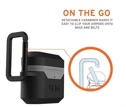 UAG Hardcase Case V2 for Airpods Gen 2/1- Black - Grey