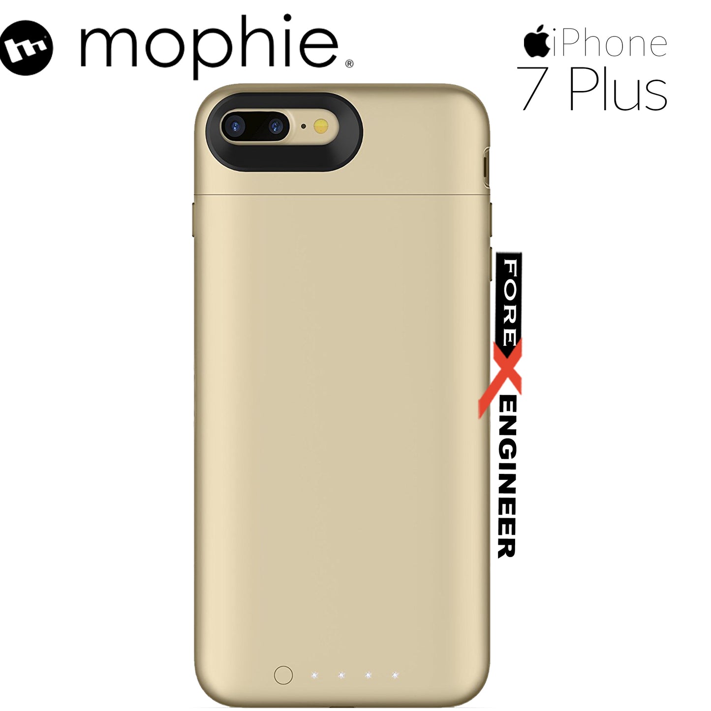 Mophie Juice Pack air for iphone 7 - 8 plus - gold color (wireless charge capable)