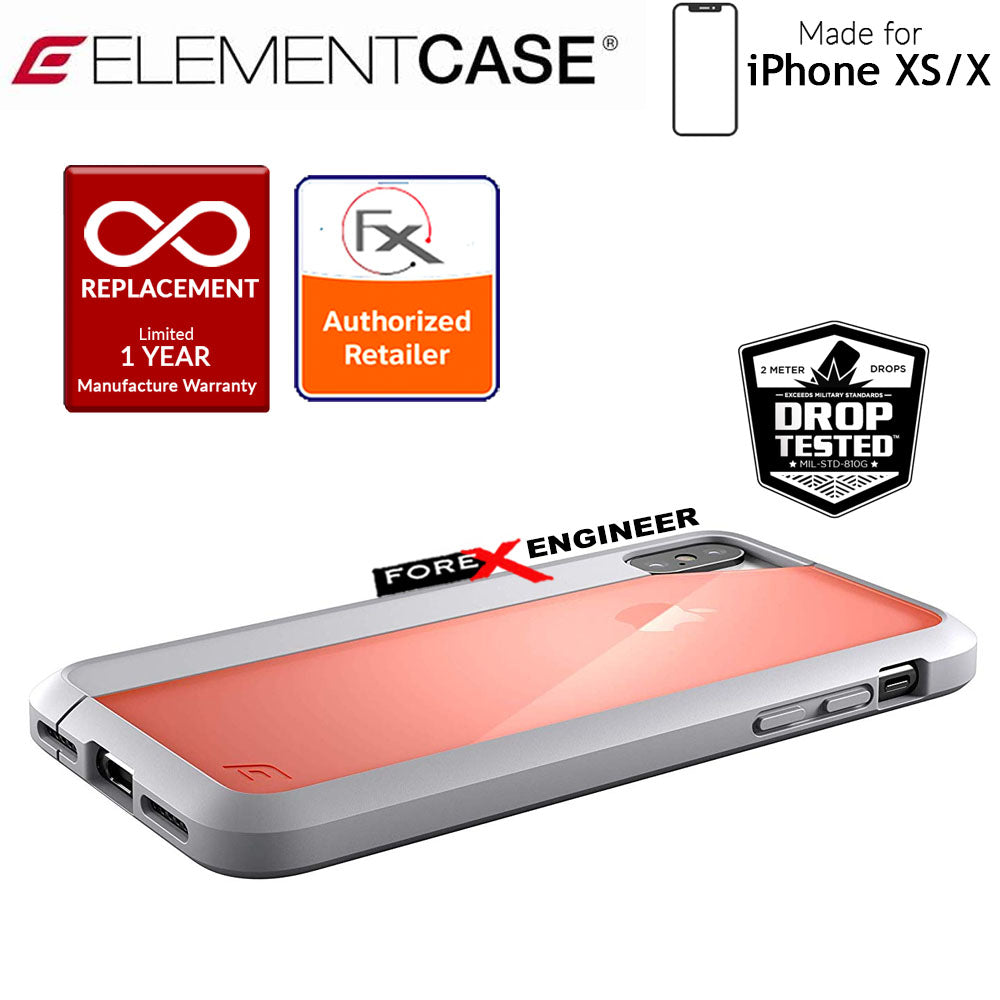 Element Case Illusion for iPhone Xs - X - Military Spec Drop Protection - Orange