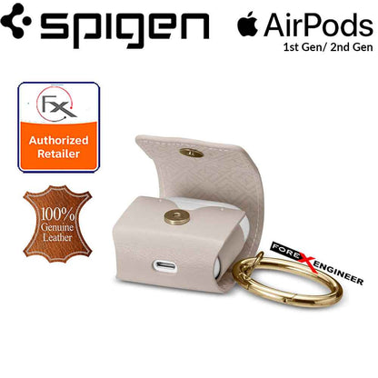 Spigen La Manon Leather for AirPods 2nd Gen - 1st Gen - Pale Pink - Forexengineer-malaysia