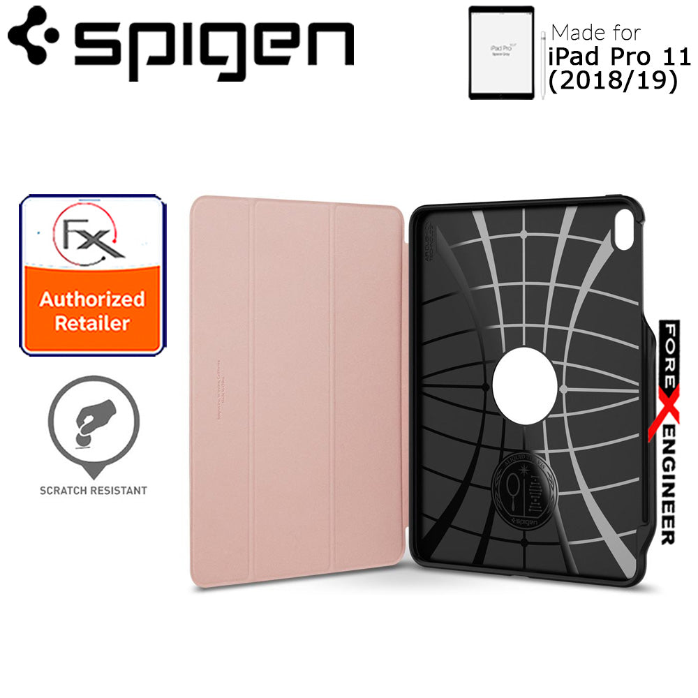 Spigen Smart Fold 2 for iPad Pro 11" (2018-19) - with build in Apple Pencil slot - Rose Gold