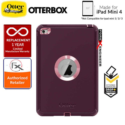 Otterbox Defender Series case for iPad Mini 4 - Mini 5 (Not compatible with ipad mini 1-2-3) - Very Berry - Forexengineer-malaysia
