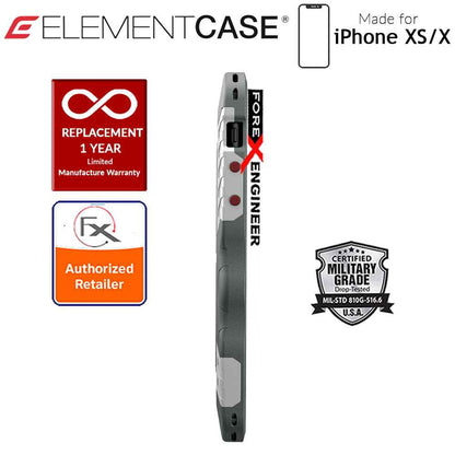 Element Case Recon for iPhone X - Xs - Military Grade Drop Proof Protection Case - White - Forexengineer-malaysia