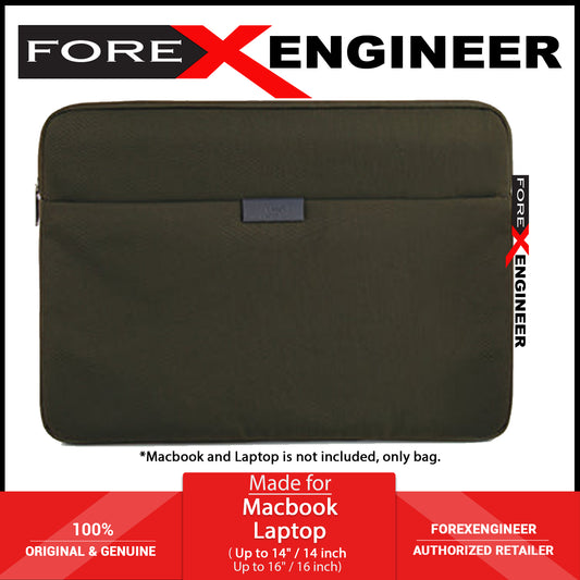 UNIQ Bergen Protective Nylon Laptop Sleeve for MacBook and Laptops Up to 14" - Olive Green ( Barcode: 8886463680698 )