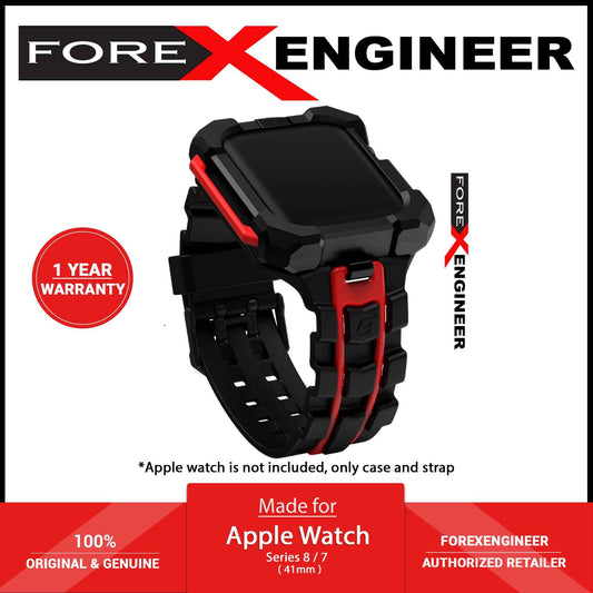 Element Case Special Ops for Apple Watch ( 41mm ) Series 8 - 7 ( Casing + Strap ) - Black-Red (Barcode: 810046112809 )