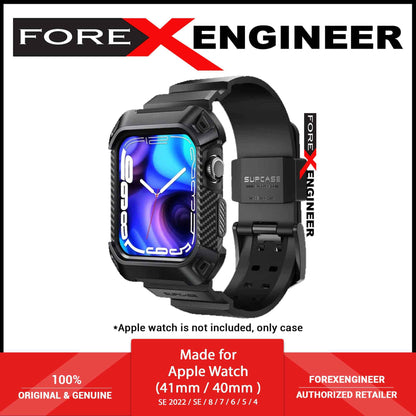 Supcase UB Pro Rugged Wristband Case for for Apple Watch ( 41mm - 40mm ) Series 8 - SE2 - 7 - 6 - SE - 5 - 4 - Black