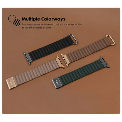 Laut Novi Luxe Watch Strap for Apple Watch 41mm - 40mm - 38mm ( Series 8 - SE - 7 - 6 - 5 - 4 - 3 - 2 ) -  Beige ( Barcode: 4895206933865 ) - Forexengineer -Malaysia- 4895206933865