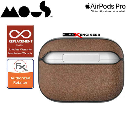 Mous for Airpods Pro Case - Comes with Carabiner Keychain - Brown Leather Colour ( Barcode : 5060624483158 )