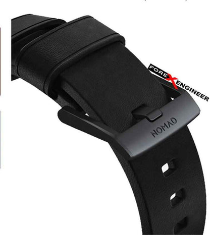 [ONLINE EXCLUSIVE] Nomad Active Strap Waterproof Leather for Apple Watch (45mm/44mm/42mm) (Black Hardware) - Black