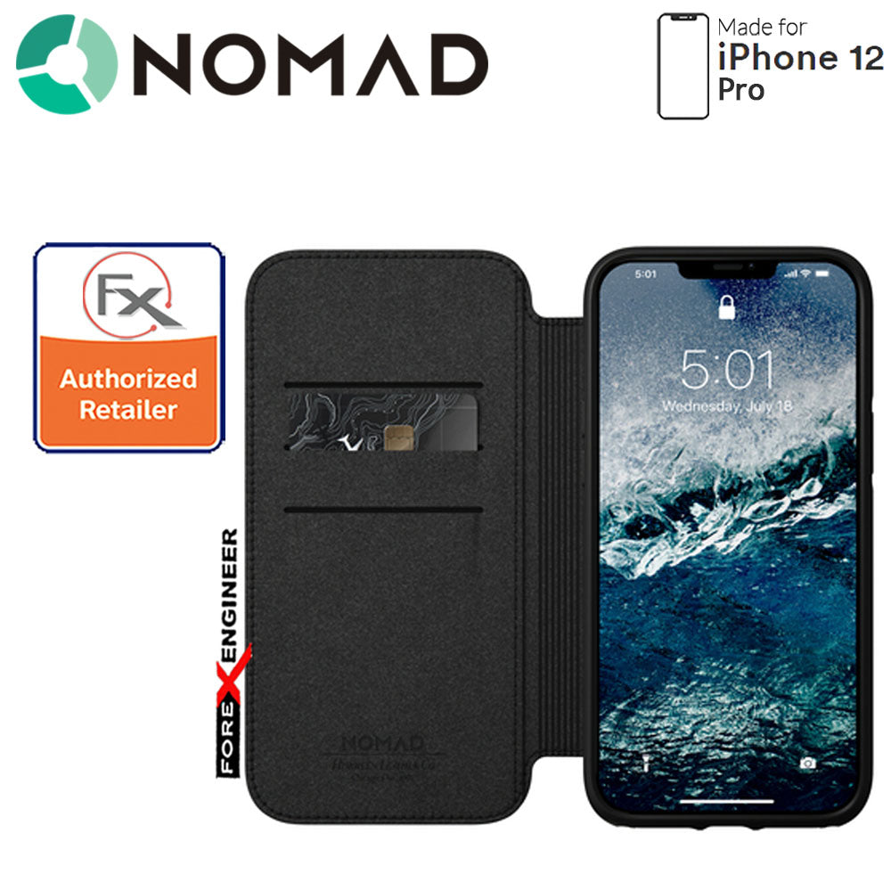 Nomad Rugged Folio Case for iPhone 12 Pro - Black ( Barcode : 856500019130 )