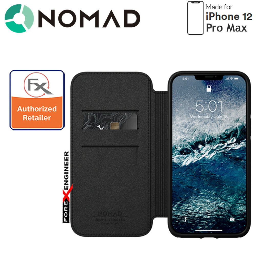 Nomad Rugged Folio Case for iPhone 12 Pro Max - Black ( Barcode : 856500019147 )