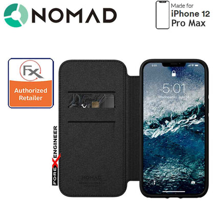 Nomad Rugged Folio Case for iPhone 12 Pro Max - Black ( Barcode : 856500019147 )