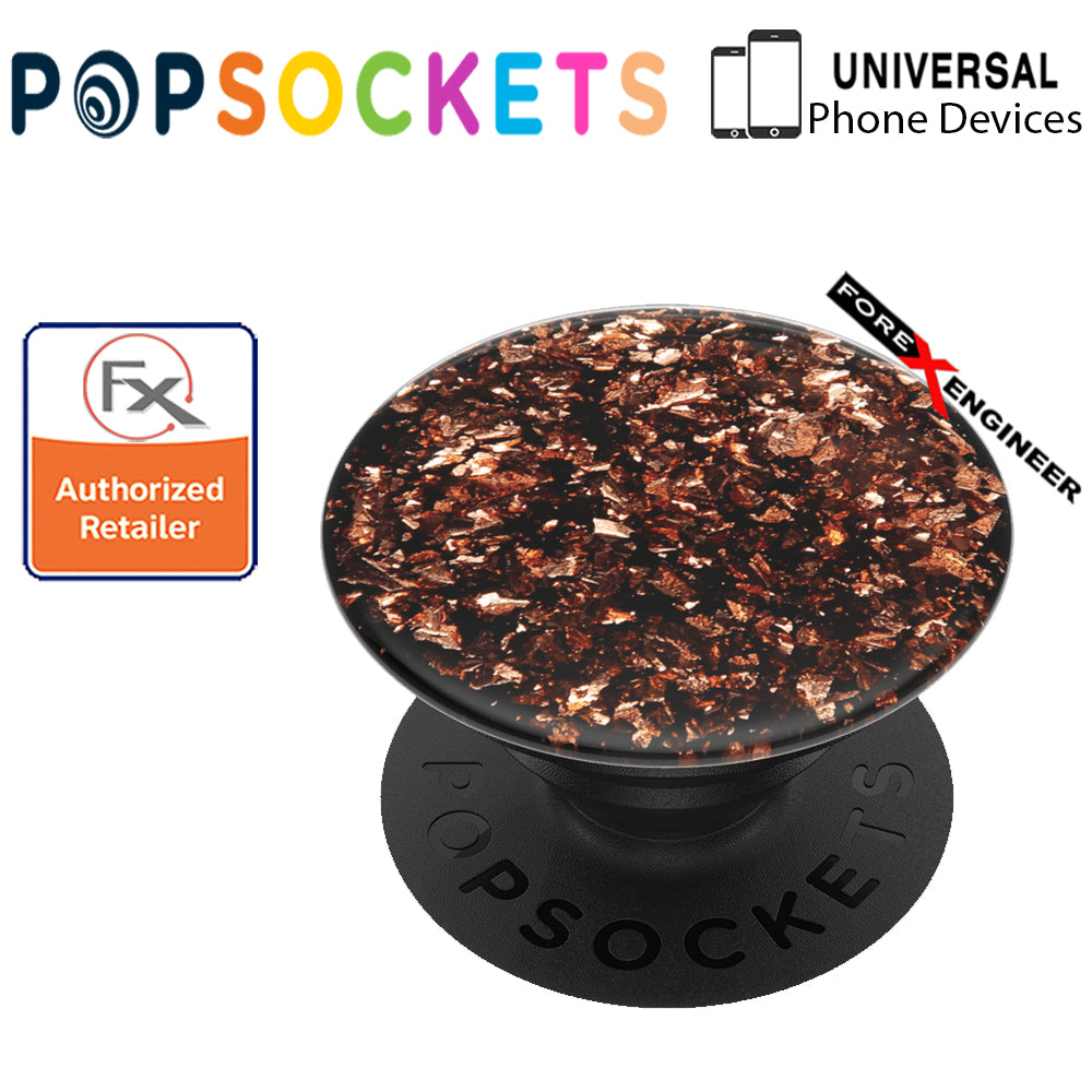 PopSockets PopGrip  Swappable Premium ( Foil Confetti Copper) ( Barcode : 842978158273 )