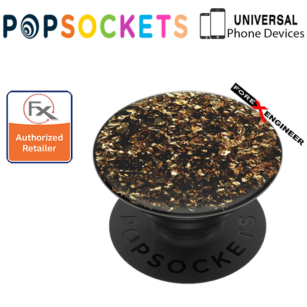 PopSockets PopGrip  Swappable Premium ( Foil Confetti Gold ) ( Barcode : 842978158297 )