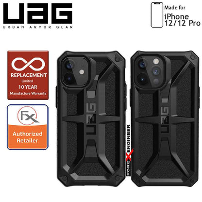 [RACKV2_CLEARANCE] UAG Monarch for iPhone 12 - 12 Pro 5G 6.1" - Rugged Military Drop Tested ( Black ) - ( Barcode : 812451036046 )