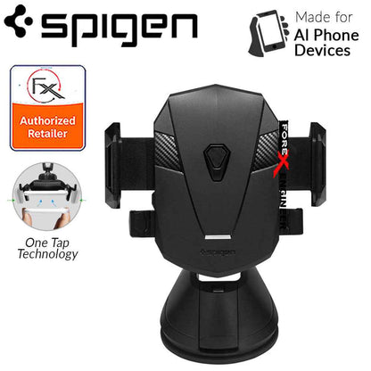 DE-RESERVE Spigen Car Mount Holder Kuel Signature TS36 -360 Angles with One Tap Technology - Black - Forexengineer-malaysia