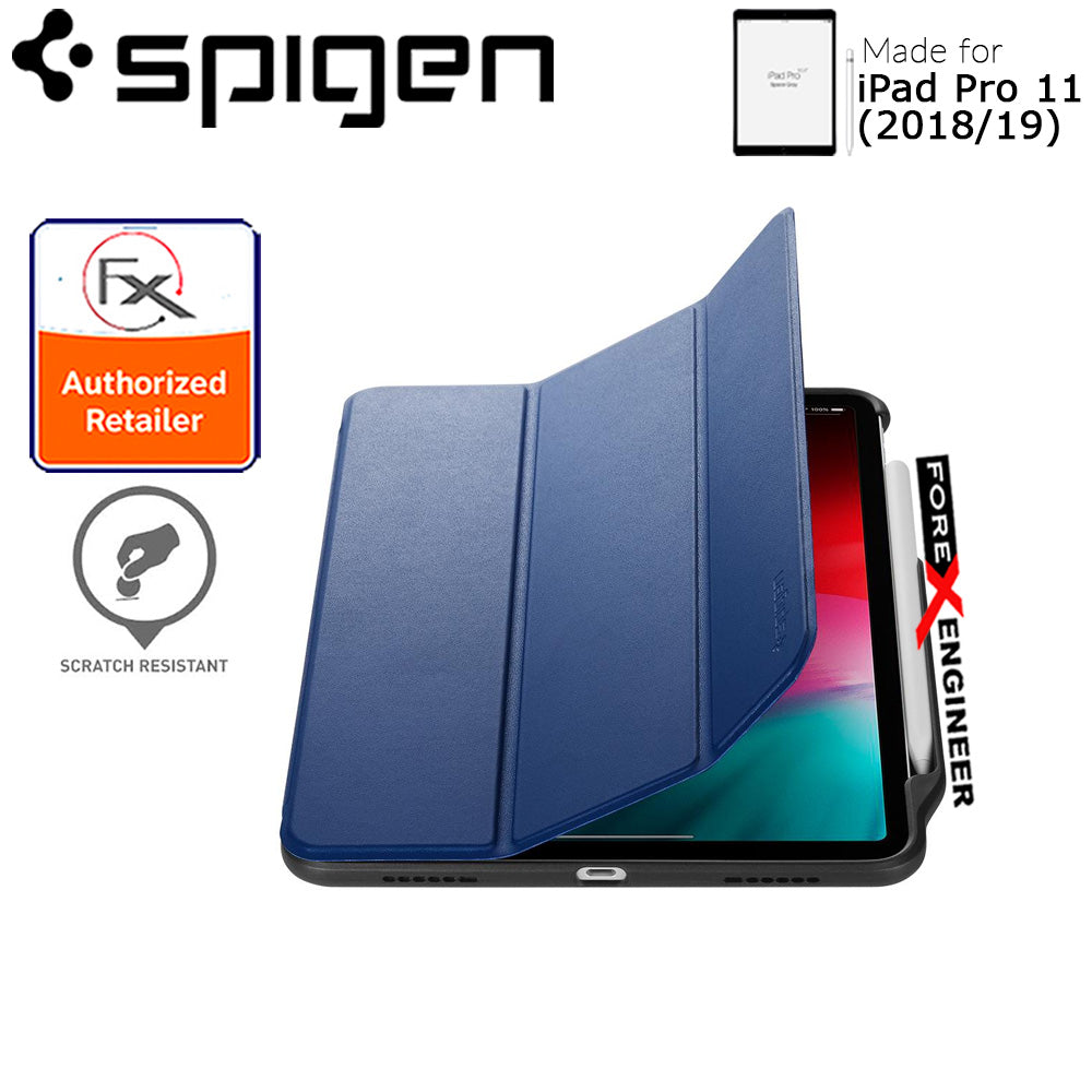 Spigen Smart Fold 2 for iPad Pro 11" (2018-19) - with build in Apple Pencil slot - Blue