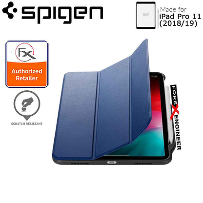 Spigen Smart Fold 2 for iPad Pro 11" (2018-19) - with build in Apple Pencil slot - Blue - Forexengineer-malaysia