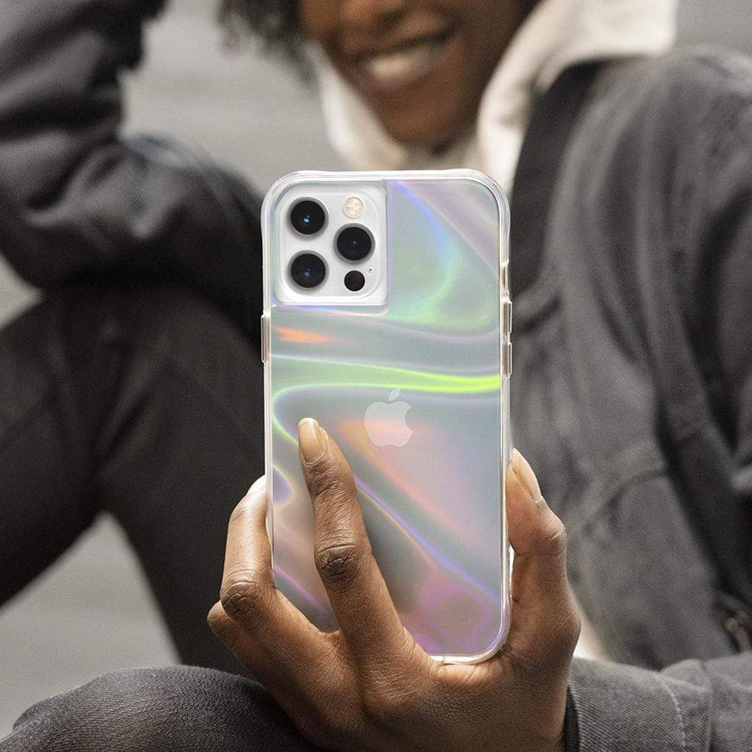Case-Mate Soap Bubble for iPhone 13 Pro  6.1" 5G with Antimicrobial  - Iridescent (Barcode: 840171706437 )
