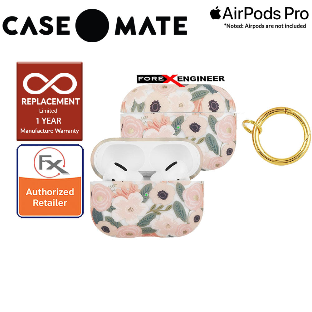 Case Mate Rifle Paper for Airpods Pro - Wildflowers with Gold Circular Ring ( Barcode : 846127194044 )