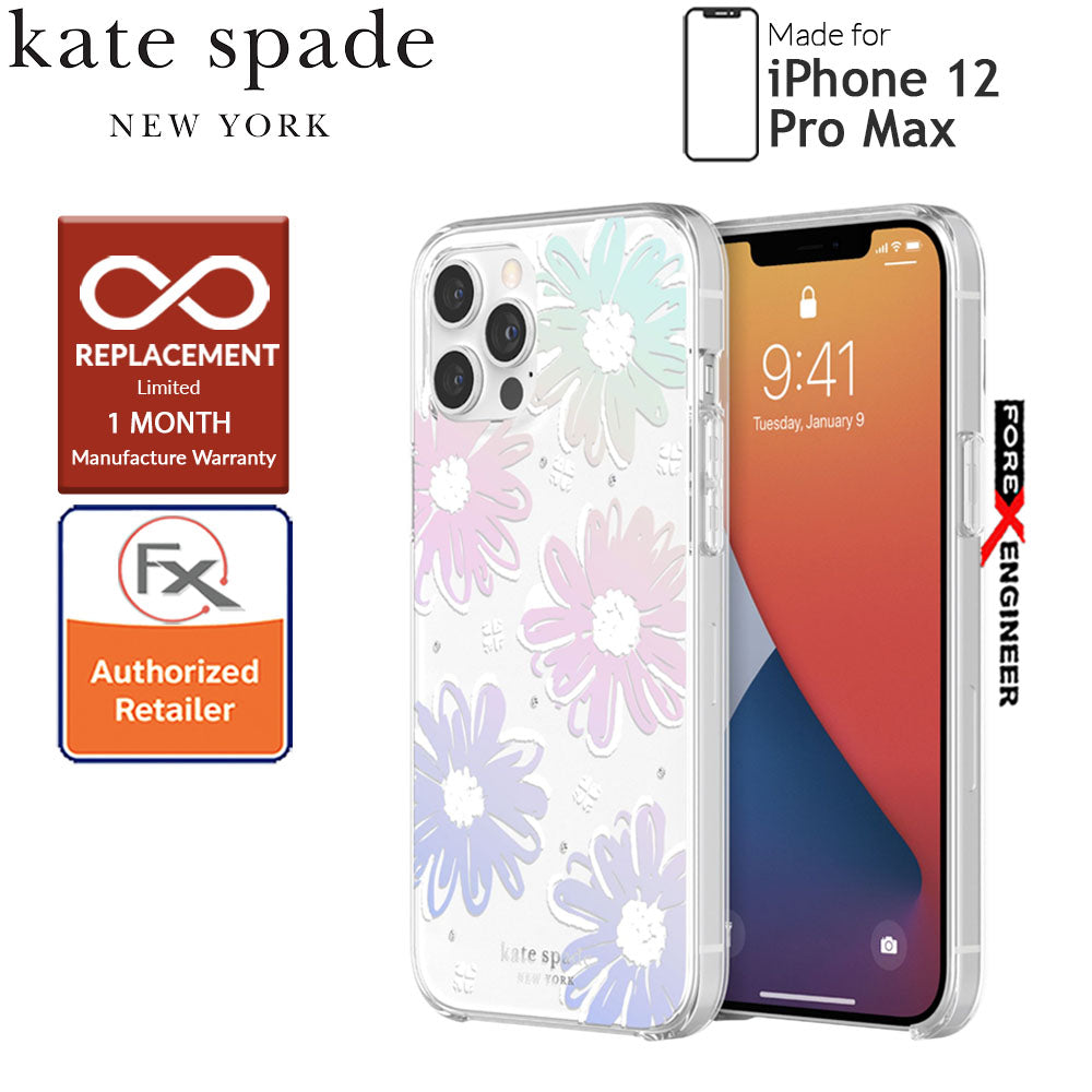 Kate Spade Protective Hardshell for iPhone 12 Pro Max 5G 6.7" - Daisy Iridescent ( Barcode: 191058121028 )