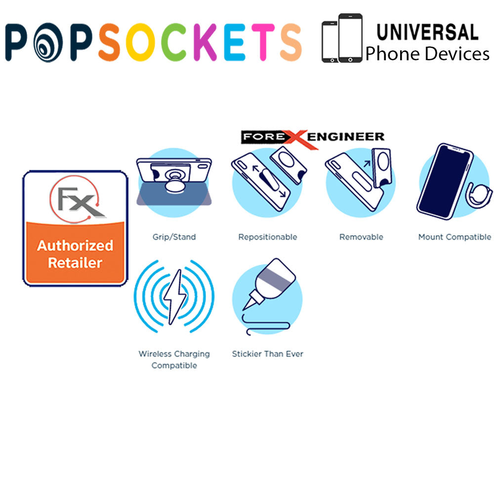 PopSockets PopWallet+ - PopWallet Plus - hold up to 3 credit cards or 6 business cards - Black Color ( Barcode : 842978158075 )