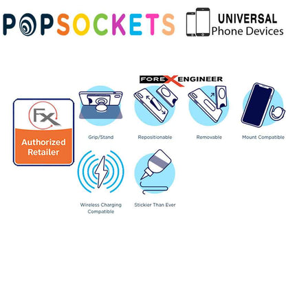 PopSockets PopWallet+ - PopWallet Plus - hold up to 3 credit cards or 6 business cards - Shadow Blue Color ( Barcode : 842978158068 )