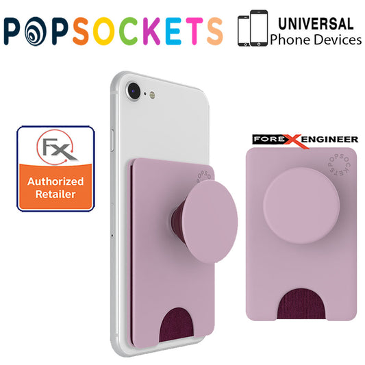 PopSockets PopWallet+ - PopWallet Plus - hold up to 3 credit cards or 6 business cards - Blush Pink Color ( Barcode : 842978158082 )