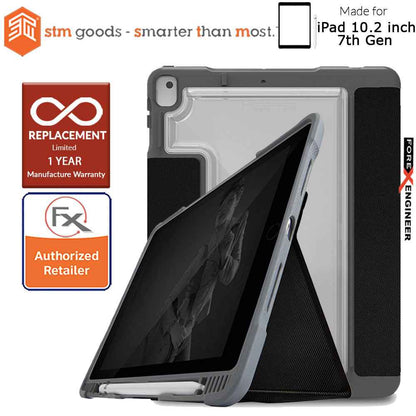 STM Dux Plus Duo for iPad 10.2 inch ( 7th - 8th - 9th Gen ) ( 2019 - 2020 ) - Black (Barcode: 765951764929 )