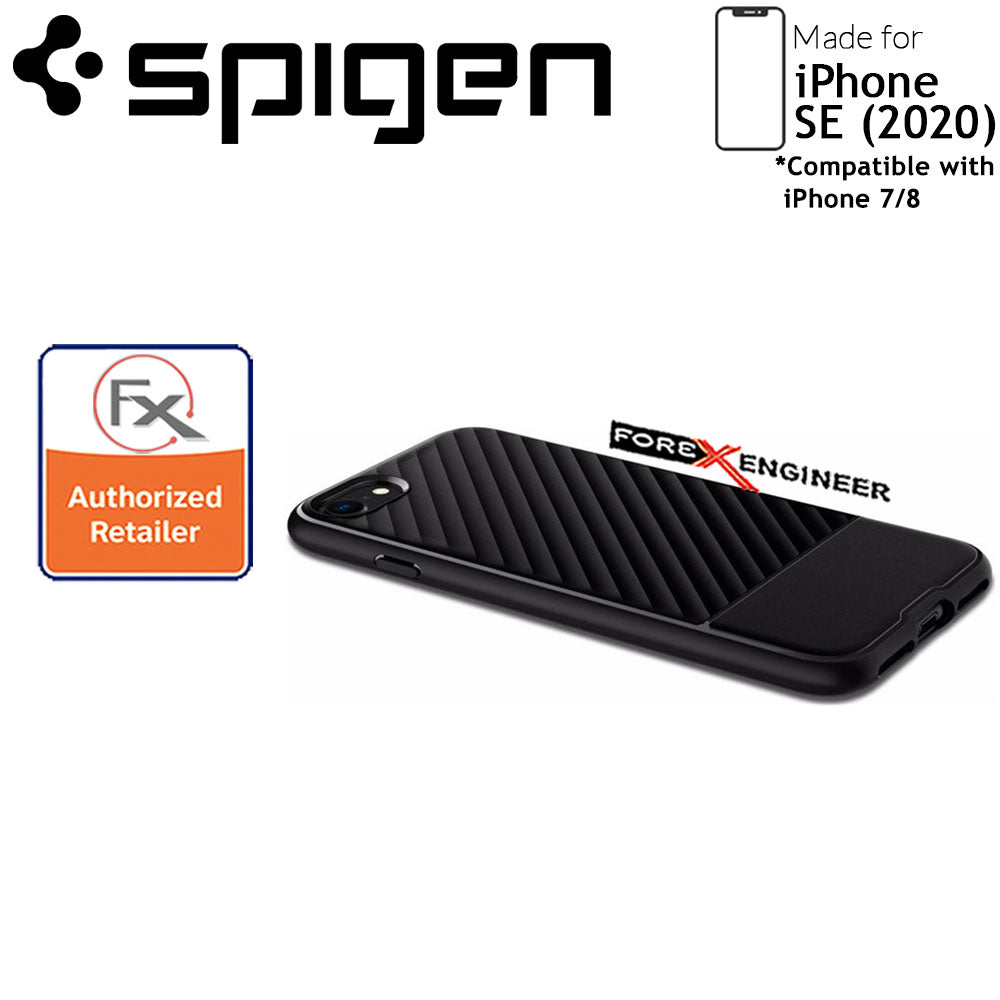 Spigen Core Armor for iPhone SE ( 2020 ) compatible with iPhone 8 - 7 - Matte Black Color ( Barcode: 8809685627357 )