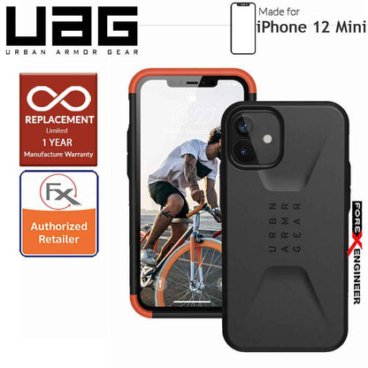 UAG Civilian for iPhone 12 Mini 5G 5.4" - Black ( Barcode : 812451035971 )