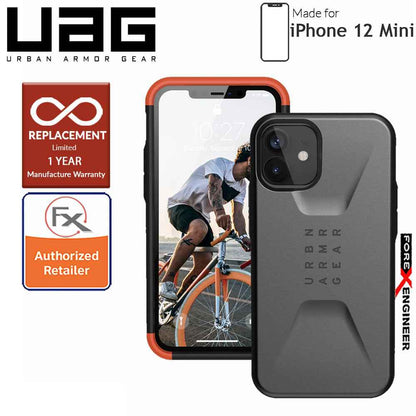 UAG Civilian for iPhone 12 Mini 5G 5.4" - Silver ( Barcode : 812451036503)