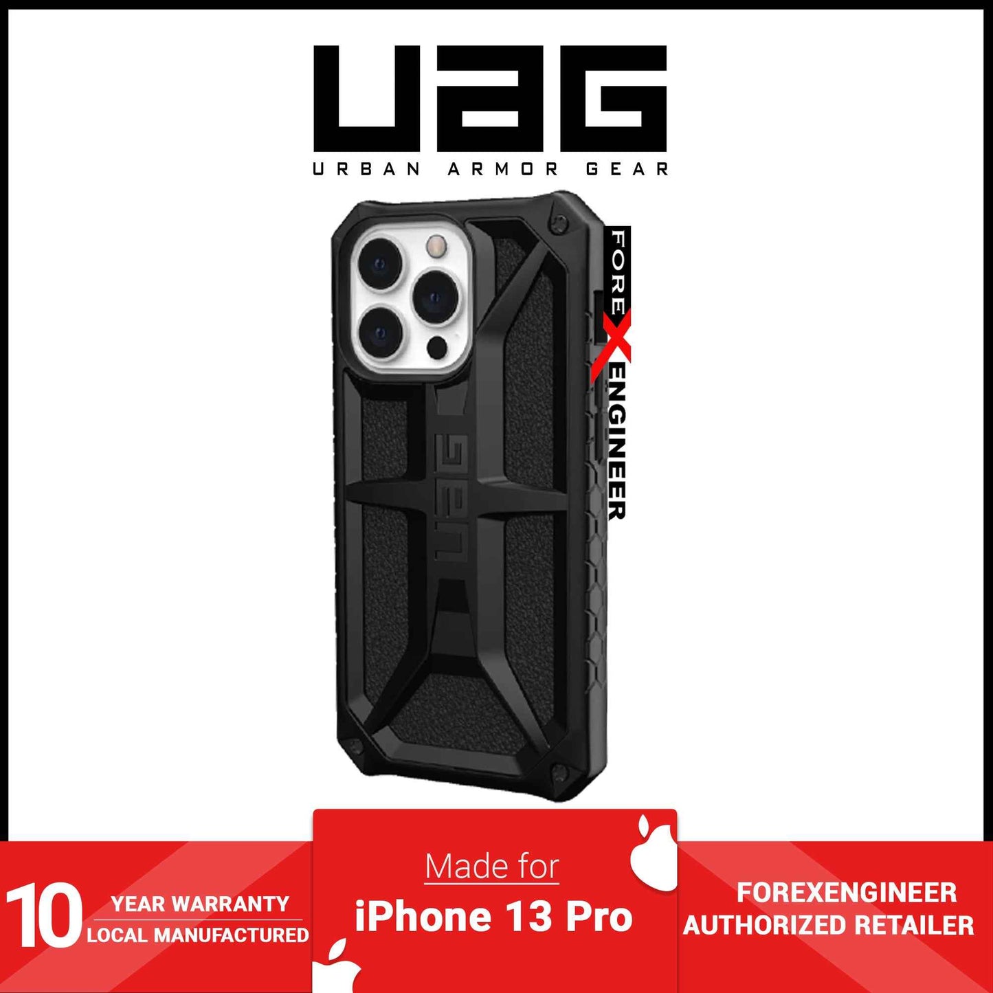 UAG Monarch for iPhone 13 Pro 5G 6.1" - Black  (Barcode: 810070362904)