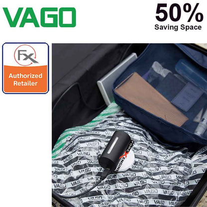 Vago Travel Portable Compressor Vacuum Bag ( FREE 1pcs Vago Vacuum Bag M size )  - Black - Forexengineer-malaysia