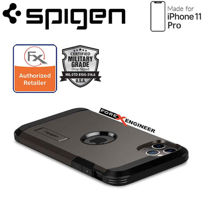 Spigen Tough Armor for iPhone 11 Pro (Gunmetal) - Forexengineer-malaysia