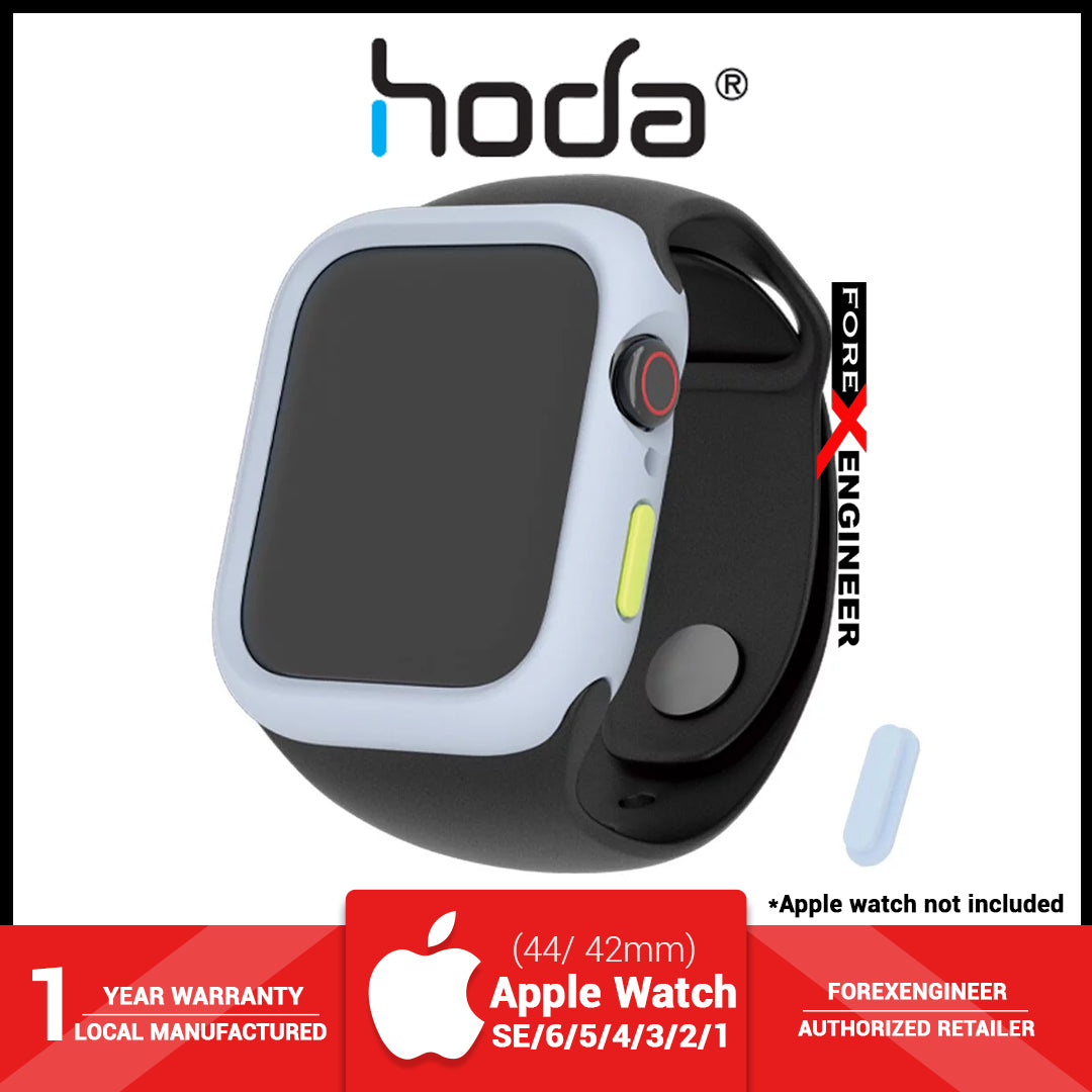 Hoda Rough Case for Apple Watch Series 7 - SE - 6 - 5 - 4 - 3 - 2 - 1 ( 45mm - 42mm - 44mm ) - Light Blue (Barcode : 4713381517604 )