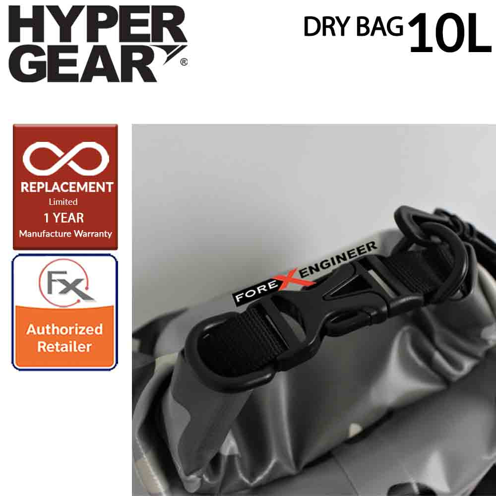 HyperGear Dry Bag 10L - Camouflage Grey Alpha