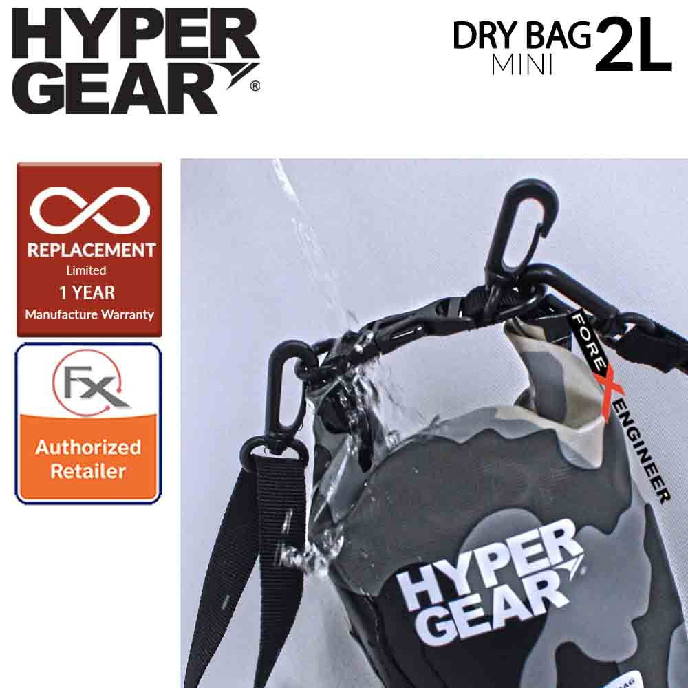 HyperGear Dry Bag Mini 2L - Camouflage Grey Alpha