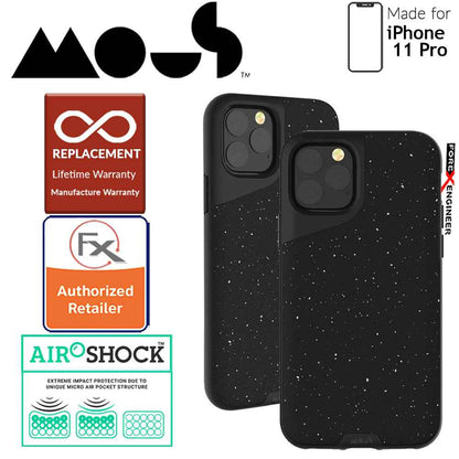 [RACKV2_CLEARANCE] Mous Contour Colour for iPhone 11 Pro (Speckled Black Leather) - Forexengineer-malaysia