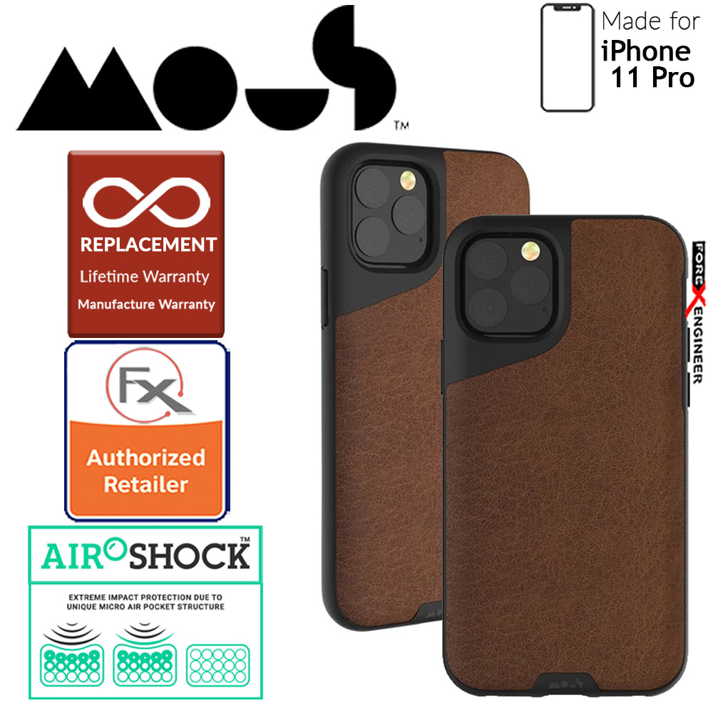 Mous Contour for iPhone 11 Pro (Brown Leather)