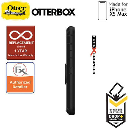 OTTER + POP Defender for iPhone Xs Max - Rugged Protective Case with PopSockets - Black - Forexengineer-malaysia