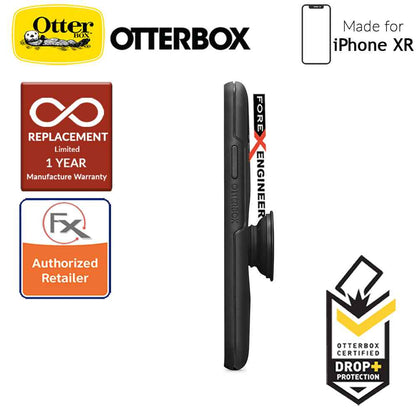 OTTER + POP Symmetry for iPhone XR - Slim Protective Case with PopSockets - Black - Forexengineer-malaysia