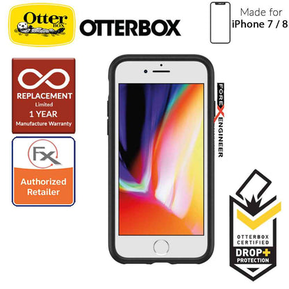 OTTER + POP Symmetry for iPhone 7 - 8 - Slim Protective Case with Pop Sockets - Black - Forexengineer-malaysia