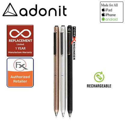Adonit Dash 3 Fine Point Stylus for all iPad, iPhone, and Android - Black - Forexengineer-malaysia