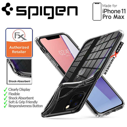 Spigen Liquid Crystal for iPhone 11 Pro Max - Clear - Forexengineer-malaysia