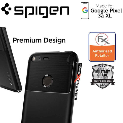 Spigen Rugged Armor for Google Pixel 3a XL - Matte Black - Forexengineer-malaysia